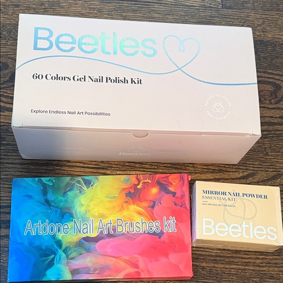 Beetles Accessories - NWT Beetles Gel Nail Polish Kit - 60 Colors and accessories (nails, brushes etc)